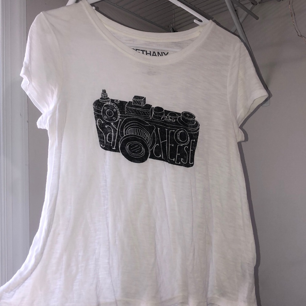 White sheer T-shirt